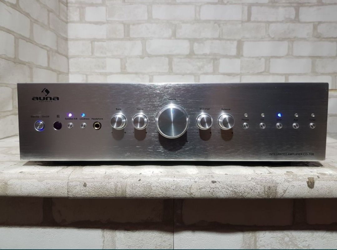 Hi-Fi Стерео підсилювач AUNA CD-708, 2*125 Вт.,б/у з Німеччини