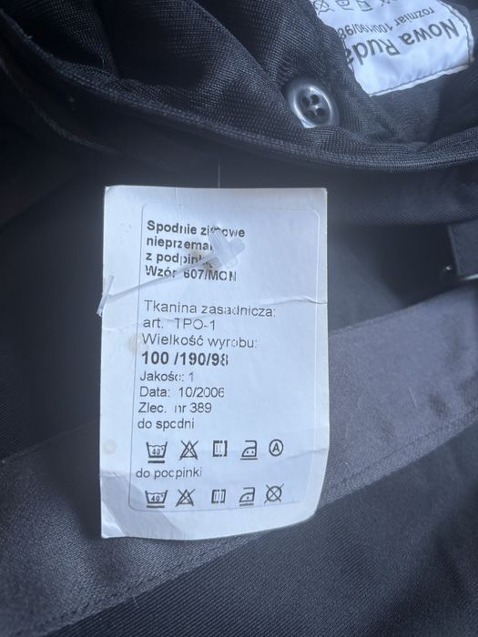 Spodnie nieprzemakalne z podpinką nowa ruda