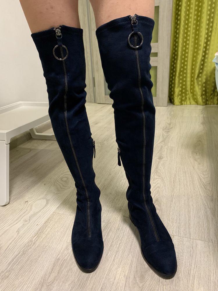 Чулки Zara/Ботфорты 38р замшевые