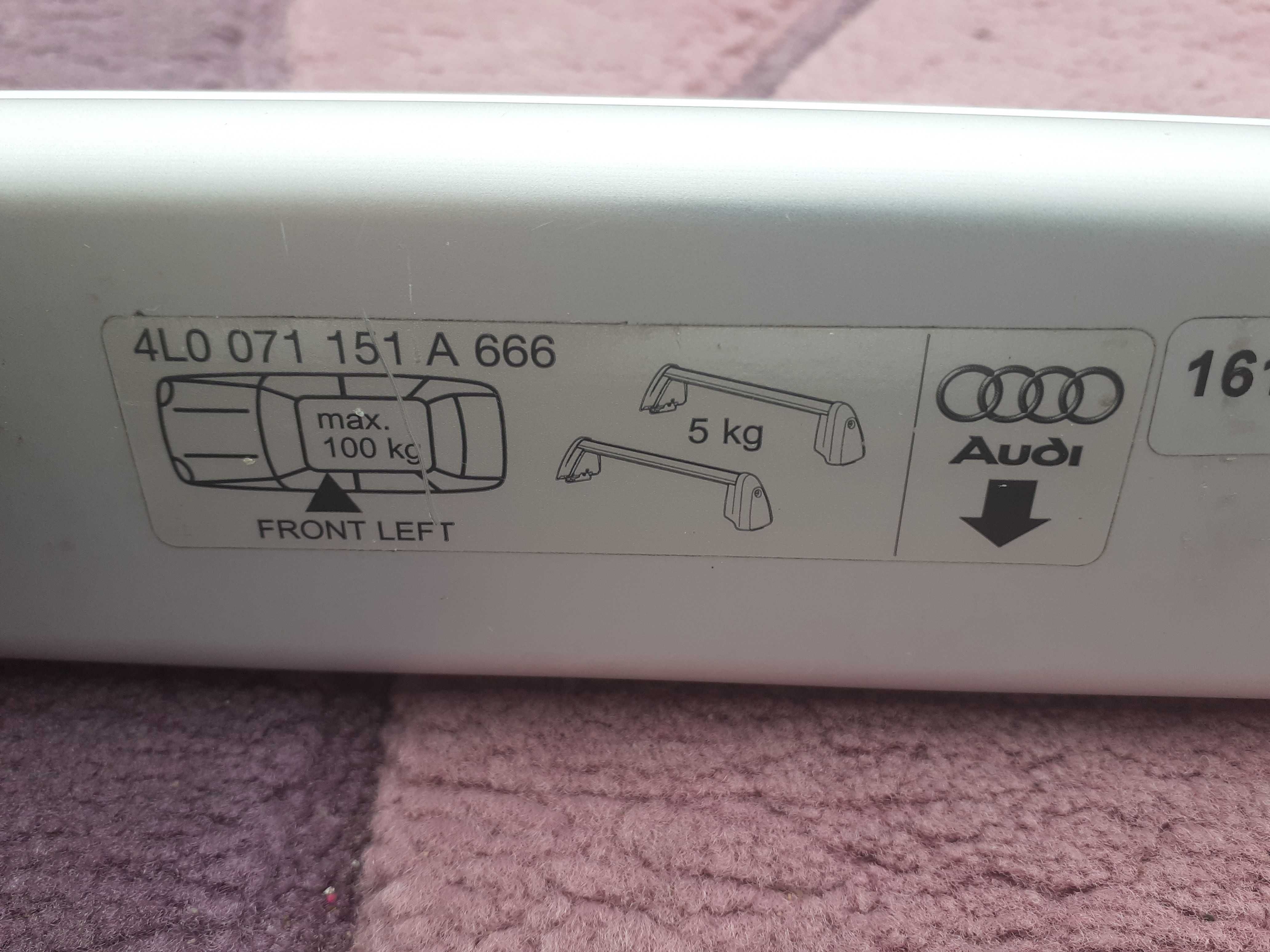 Audi Q7  2006-15 Bagażnik Dachowy na Relingi Oryginał Super Stan