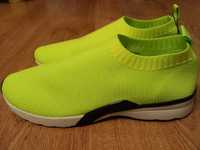 ZARA Tekstylne buty sportowe neon wygodne - 39 / 25,3 cm