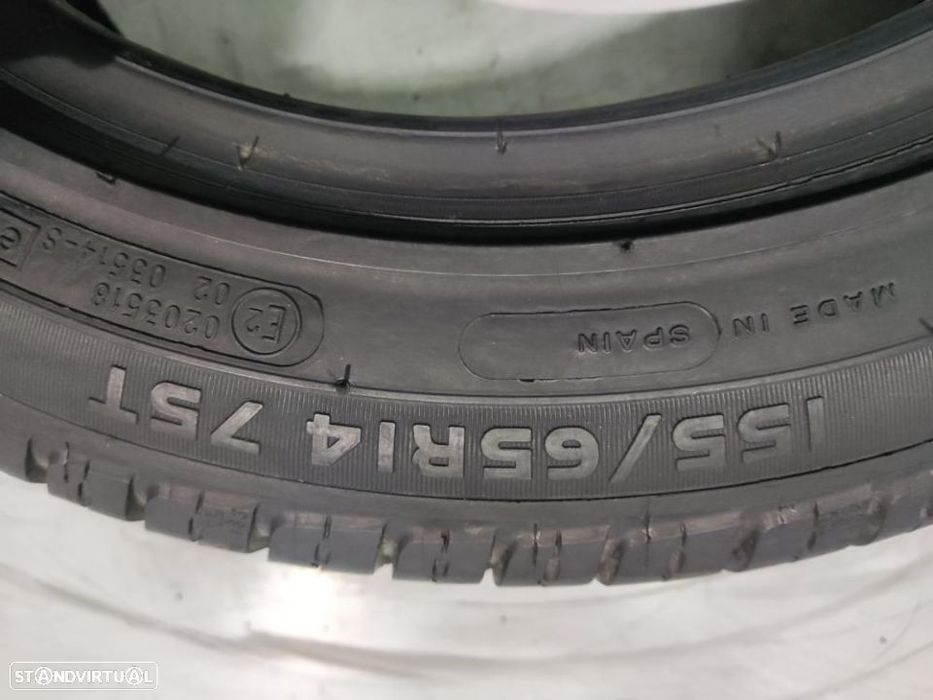 2 pneus semi novos 155-65r14 michelin - oferta dos portes 75 EUROS