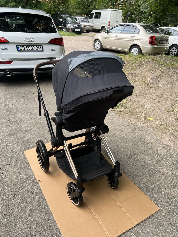 Cybex priam rose gold сайбекс коляска візок дитячий 2 в 1