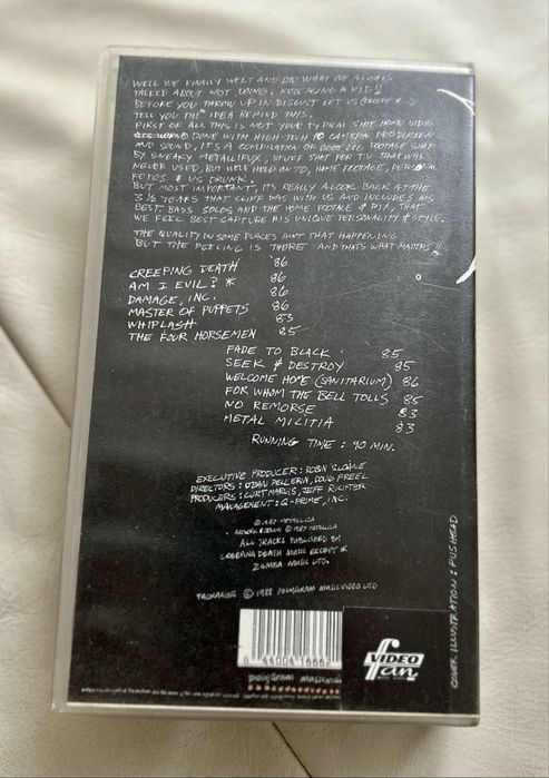 Metallica - Cliff ’em all / Home Video VHS
