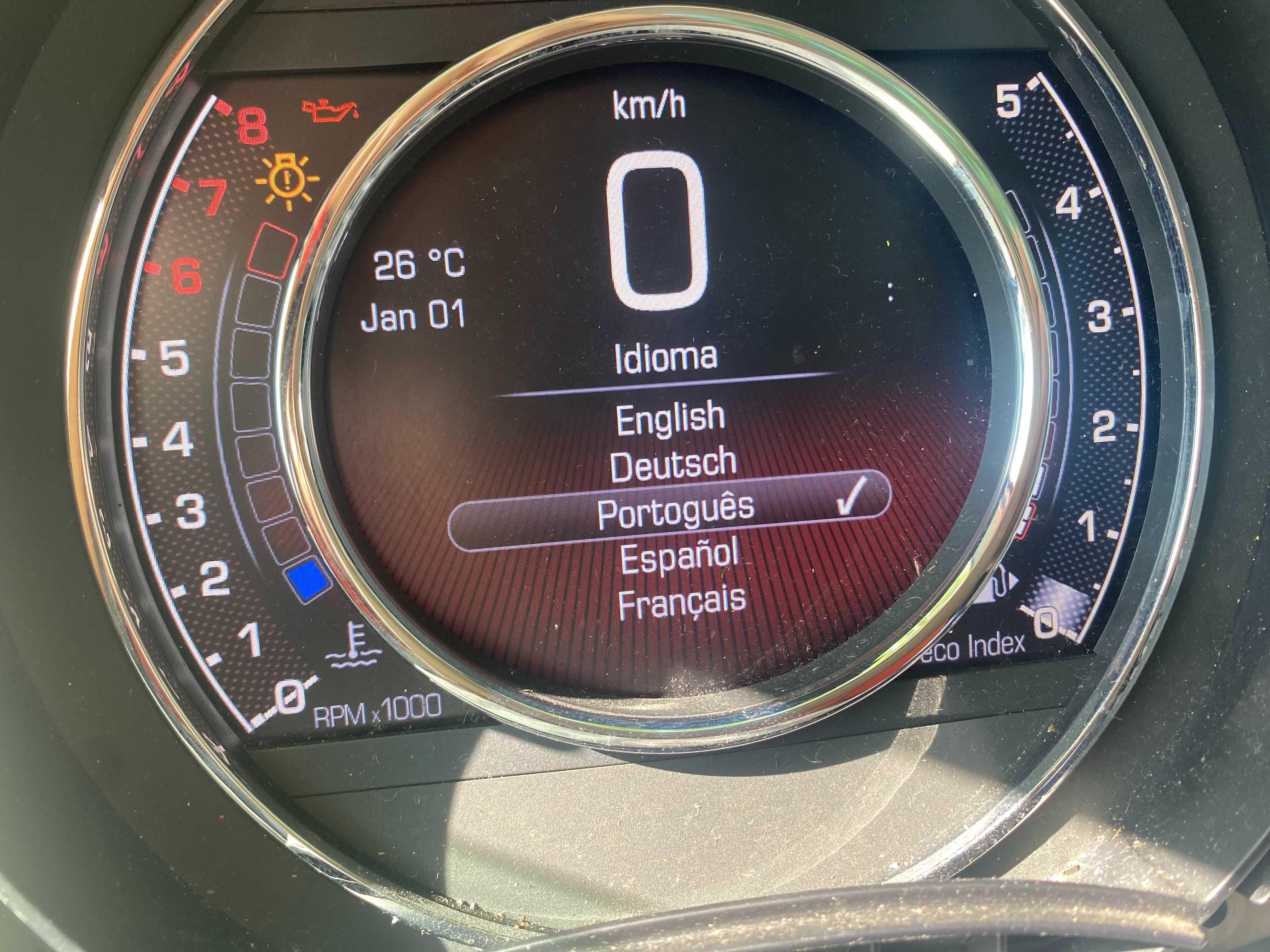 Quadrante Fiat 500 Hybrid Digital- TFT - conta Kms