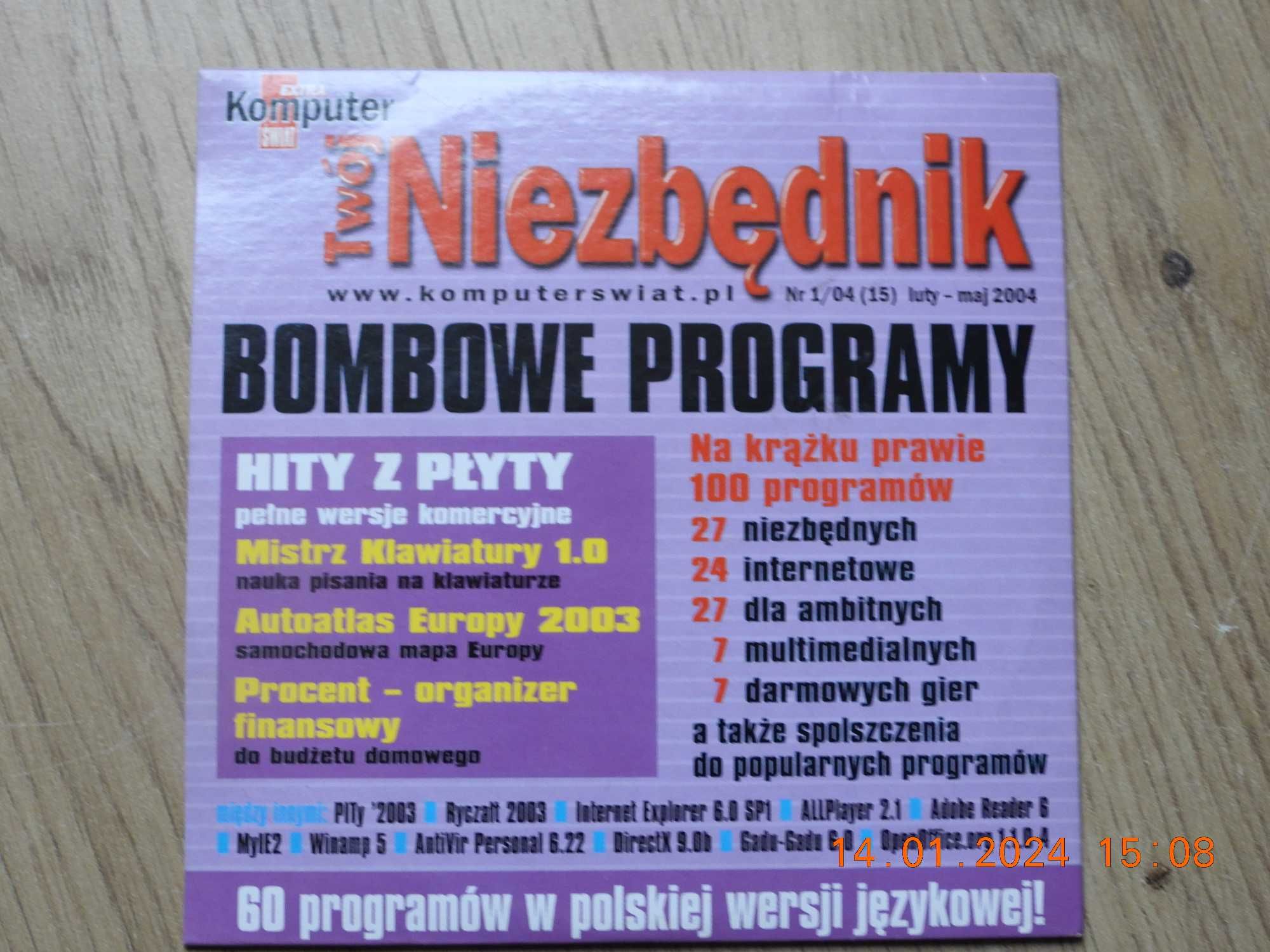 Komputer Świat -Twój Niezbędnik nr 1/2004   CD