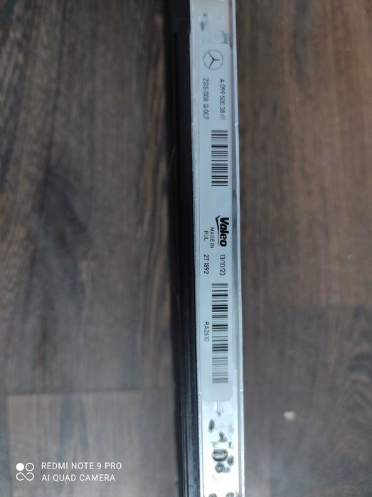 Chłodnica wody dodatkowa NT Mercedes Benz C Klasa w206  A099.500.3801