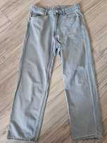 H&M młodzieżowe spodnie dżinsowe Loose Fit r.164cm jasnoniebieskie