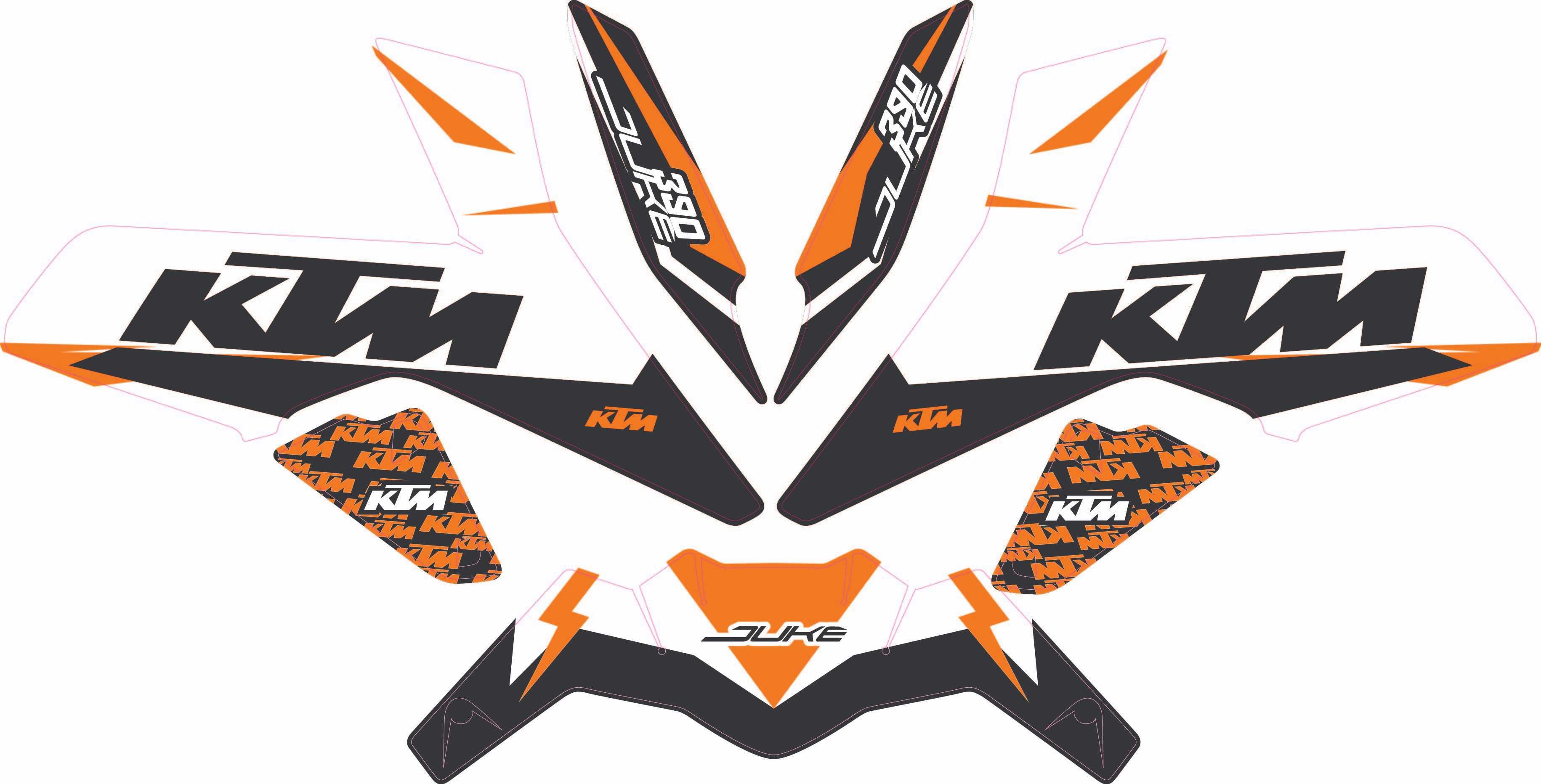 autocolantes KTM Duke 2017