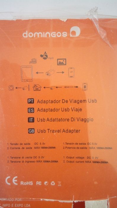 Carregador USB /Micro USB B