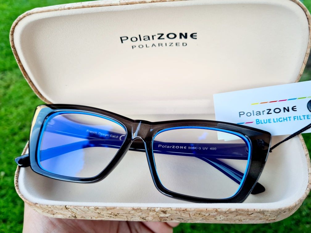 Polarzone NOWE okulary do komputera zerówki czarne