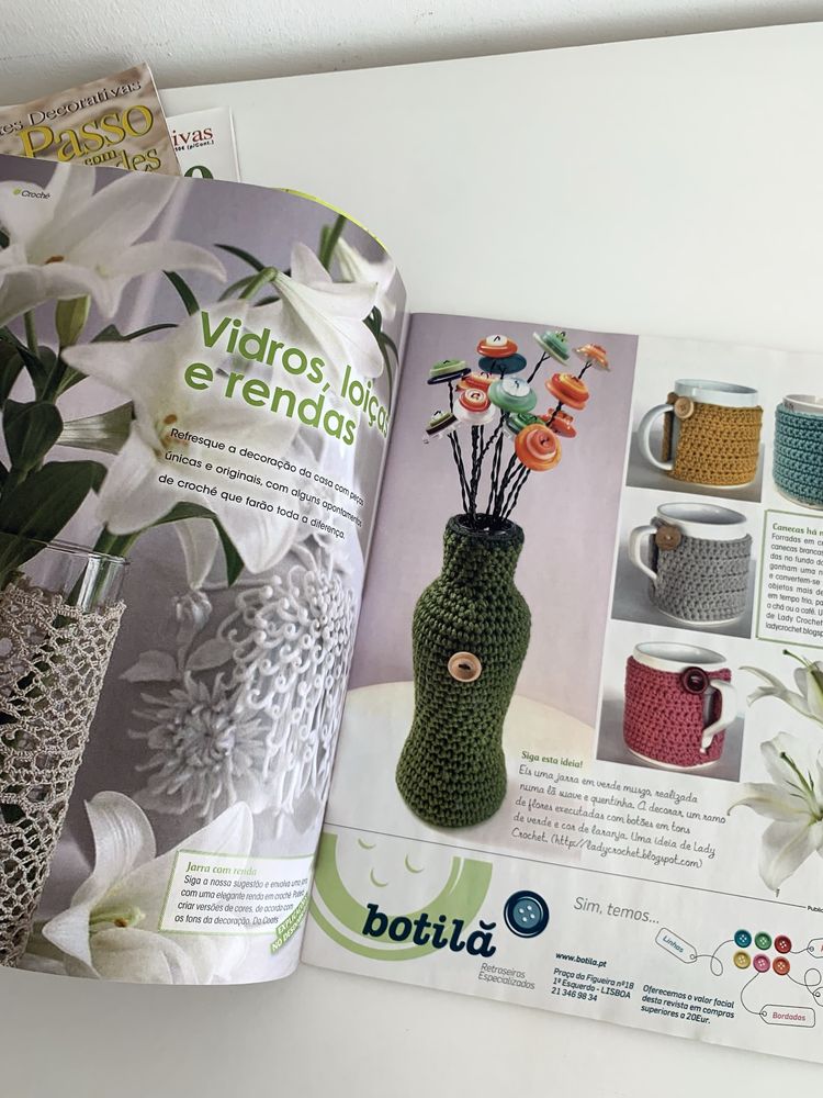 Conjunto 3 Revistas Paula Mendes / Linhas e Pontos