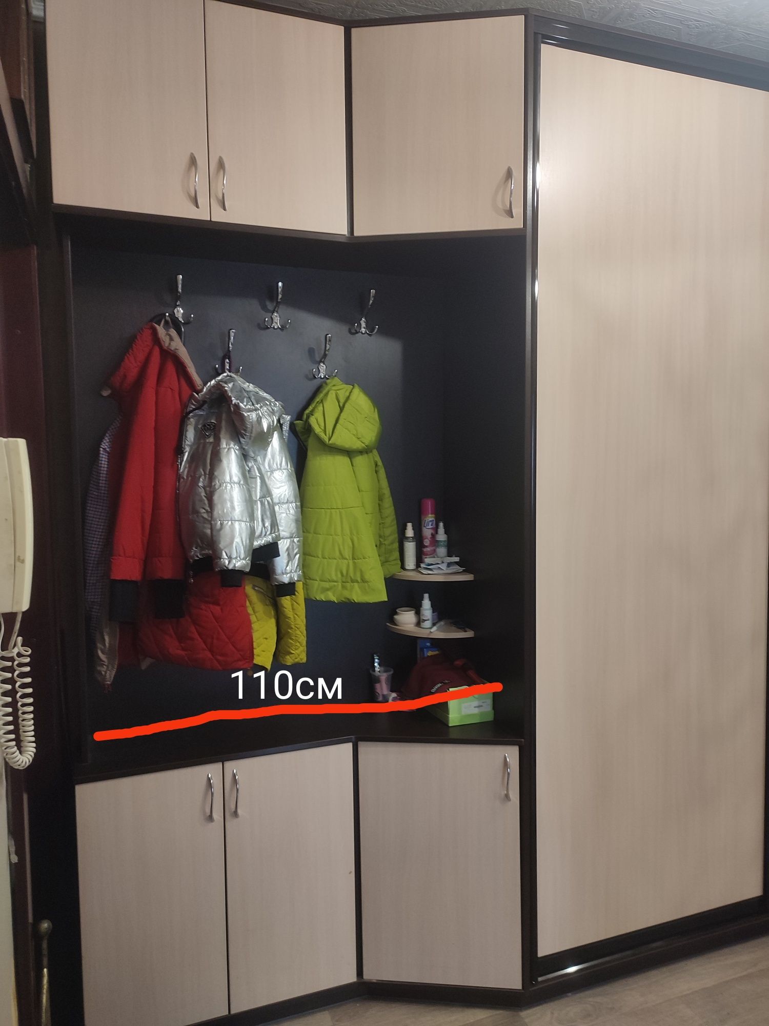 Большой шкаф купе для прихожей
