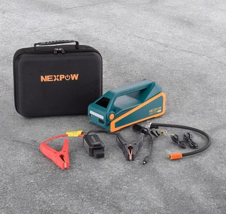 Пусковое устройство NEXPOW AP1 4000A с компрессором и Power Bank 20000