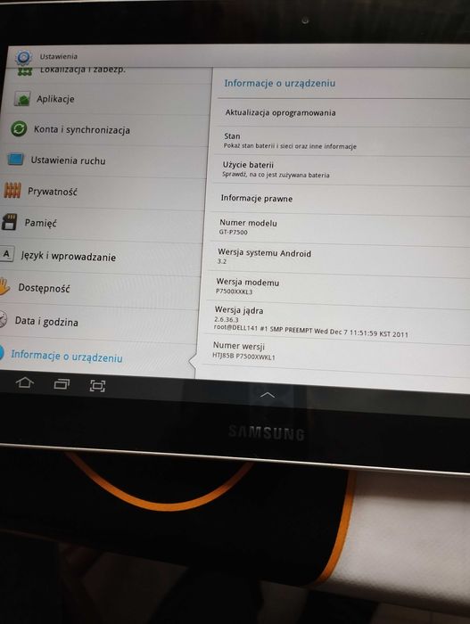 Tablet Samsung 10.1 GT-P7500