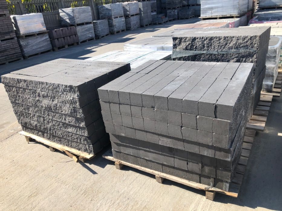 WYPRZEDAŻ Palisada łupana Split LIBET grafit 90 cm