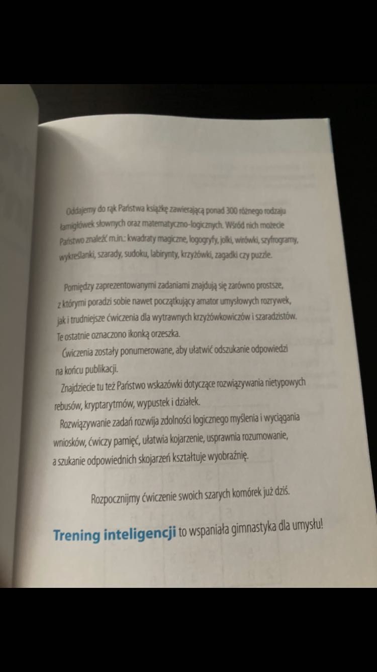 Książka „Trening Inteligencji”