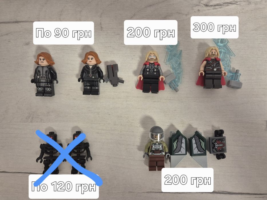Оригінальні Lego Фігурки по Marvel, Ninjago, DC, City, Dreamzzz, Serie