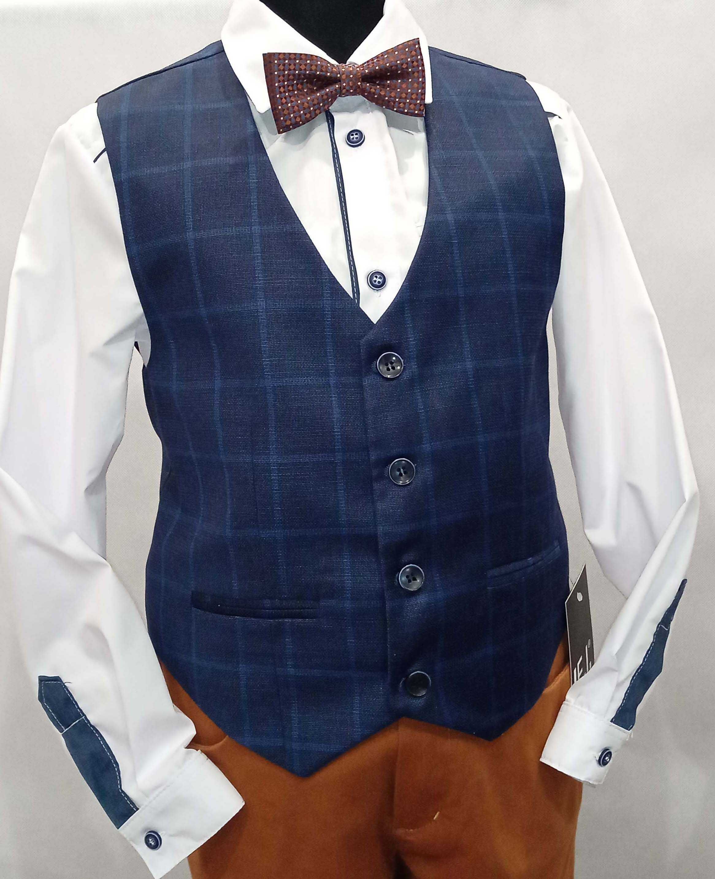 elegancka KAMIZELKA CHŁOPIĘCA * 122,128,134,140,146,152