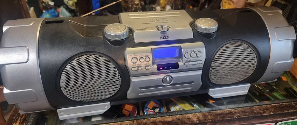 Boombox JVC RV-NB10B CD, Mp3, kaseta - Komis Wadowice