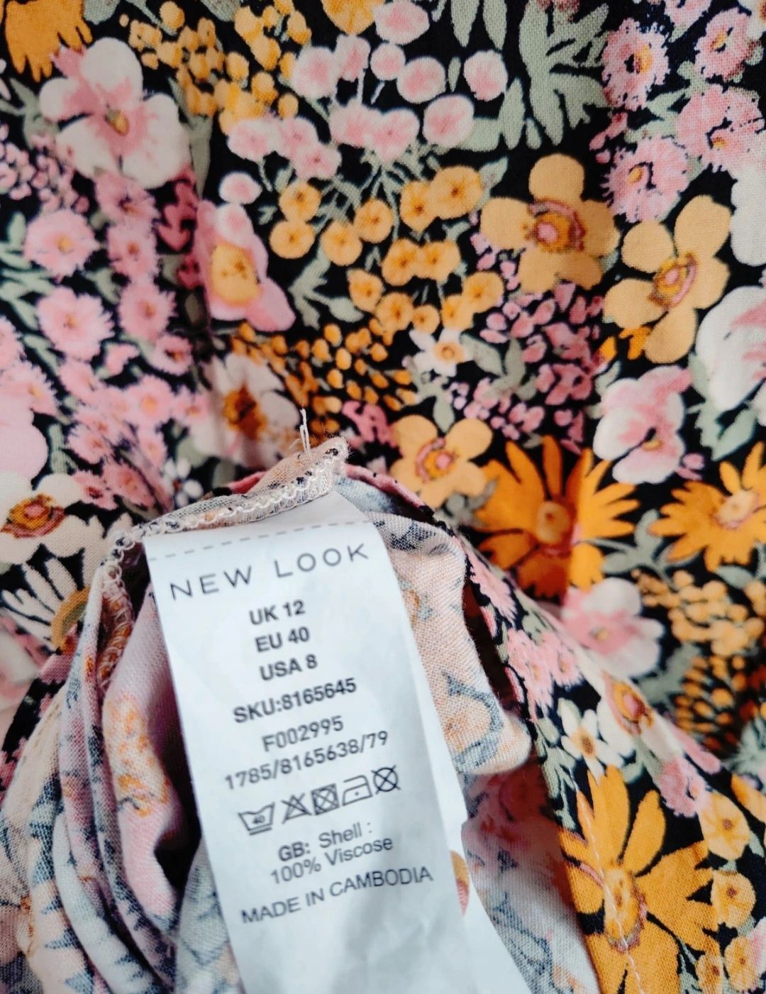 Bluzka damska na lato kobieca New Look w kwiaty kwiatowa boho soft