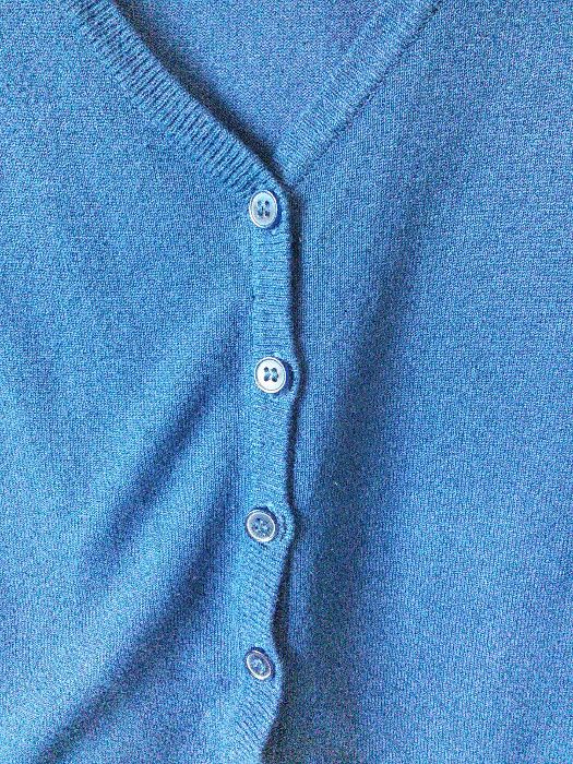 Стильная синяя кофта Berska  Knitwear на пуговицах длинный рукав