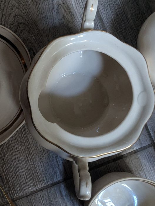 Serwis do kawy Chodzież PRL filazanki porcelana niekomplet