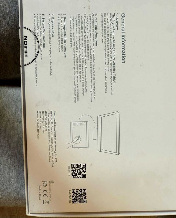 tablet graficzny huion new 1060 plus