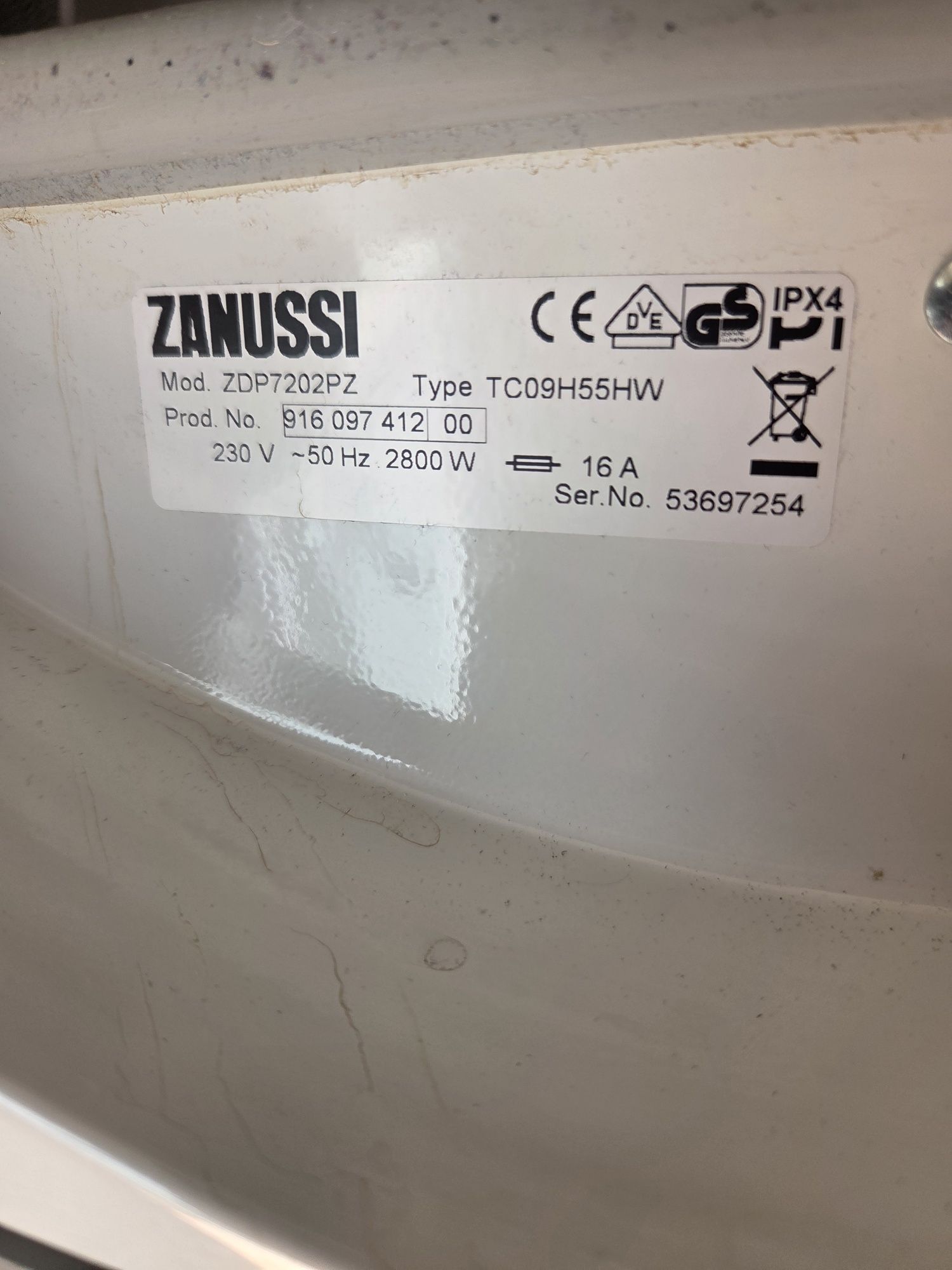 Maquina de secar Zanussi