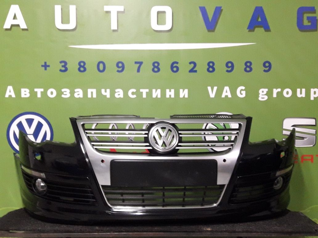 Бампер  Губа Volkswagen Passat B6 Rline
