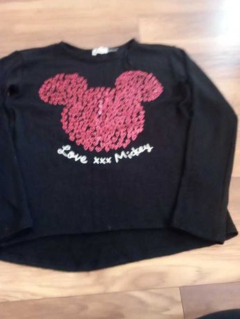 Sweter cienki dla dziewczynki Mickey disney rozm.146/152 firma h&m
