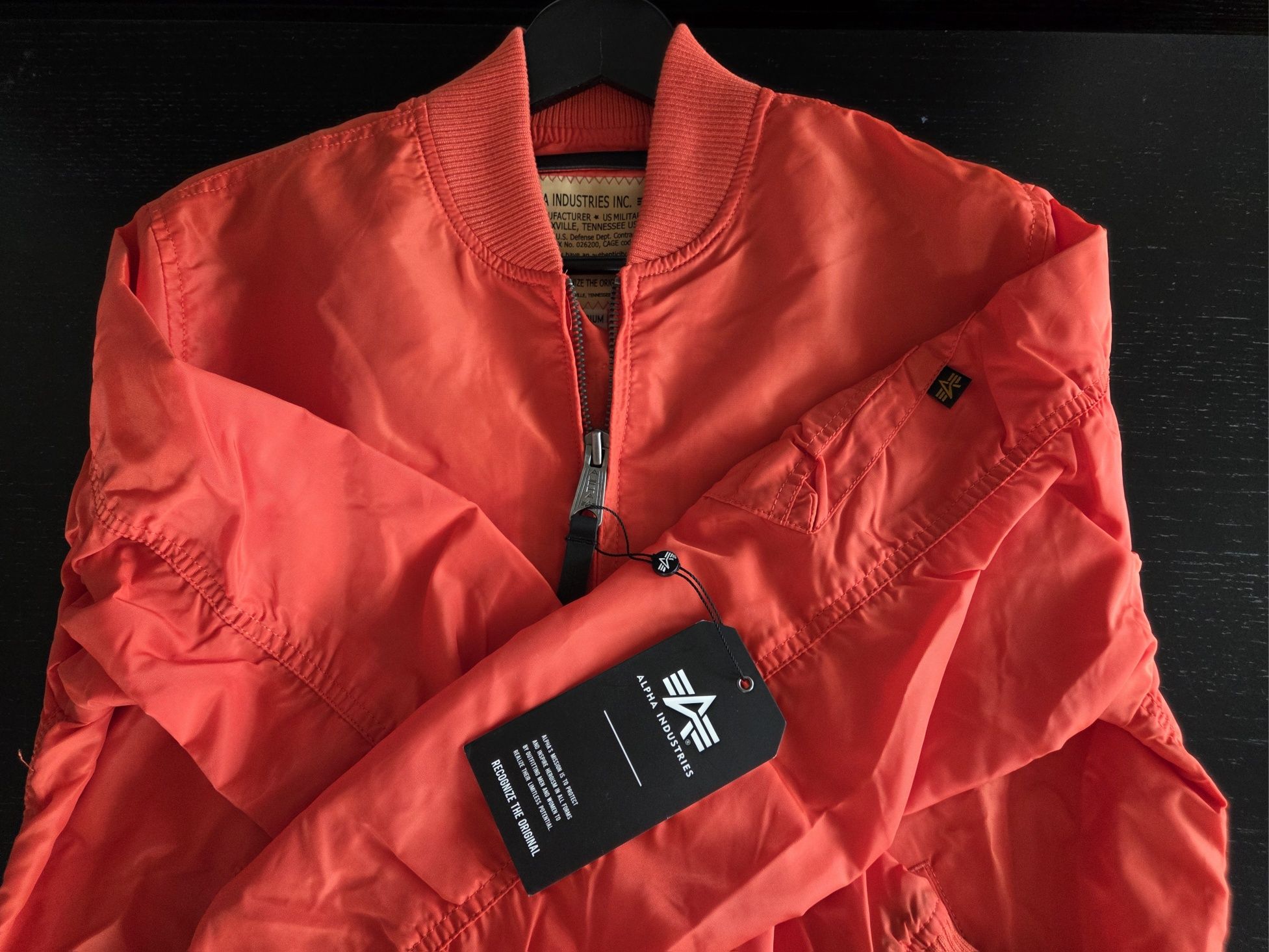 Kurtka MA-1 TT Alpha Industries atomic red rozmiar M