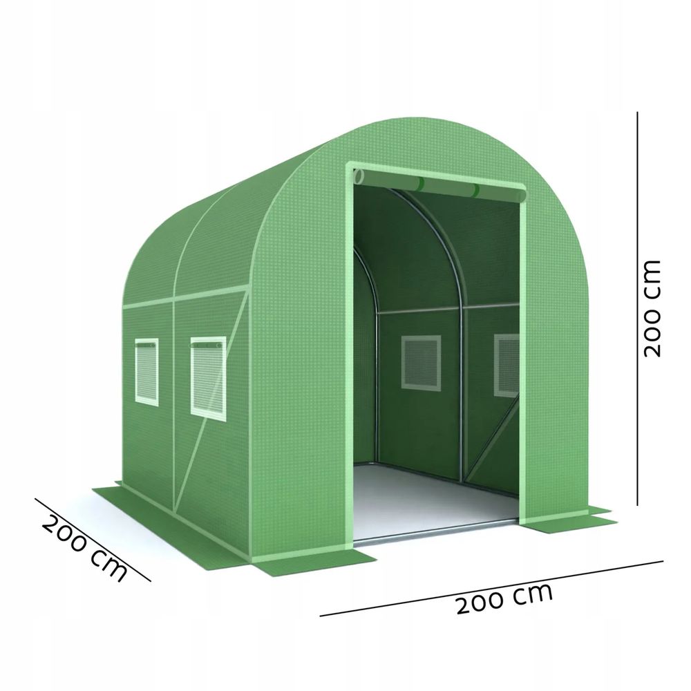 Tunel Foliowy Ogrodowy 2x2 Szklarnia Foliak 4 m2