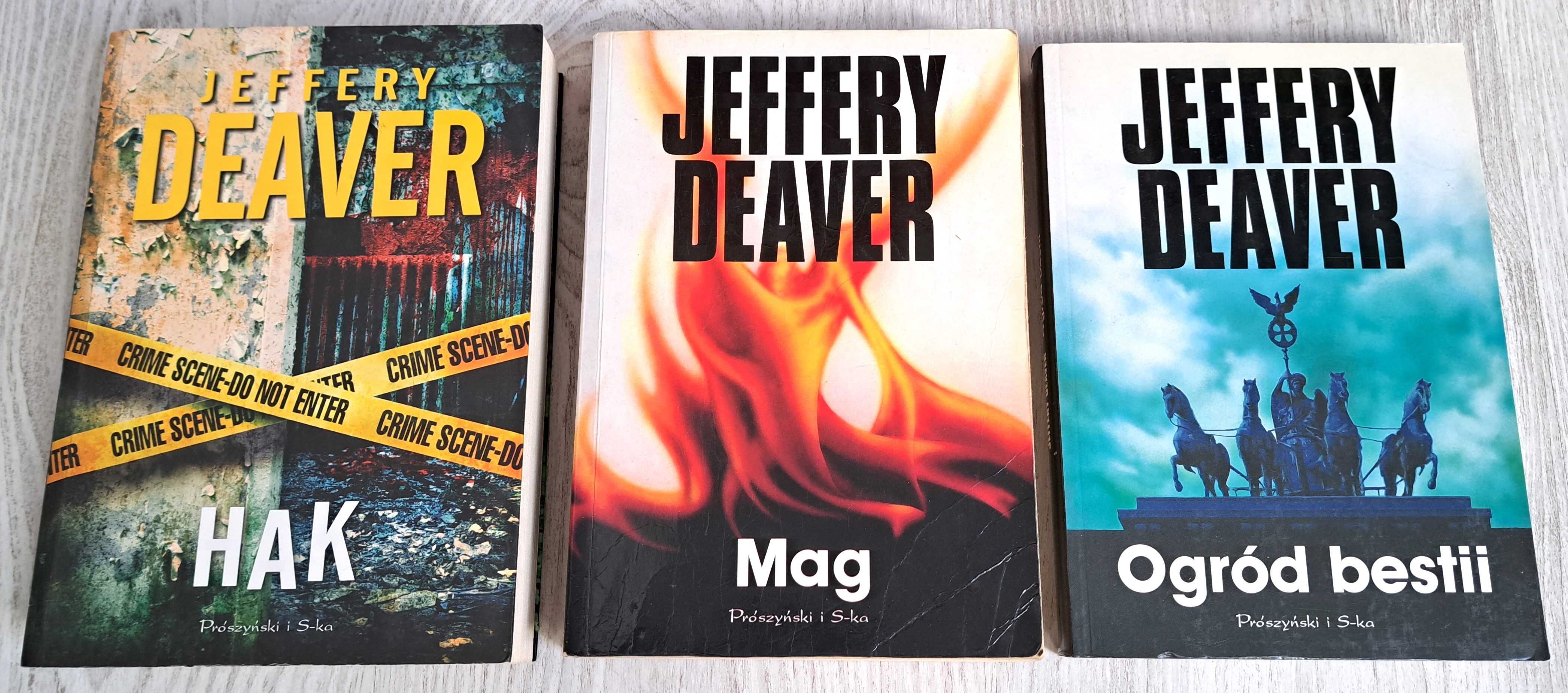 3x Jeffery Deaver Hak + Ogród bestii + Mag