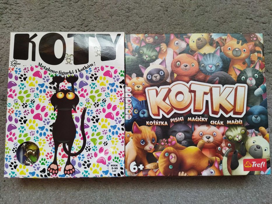 zestaw gier KOTY i KOTKI planszowa Trefl,Abino