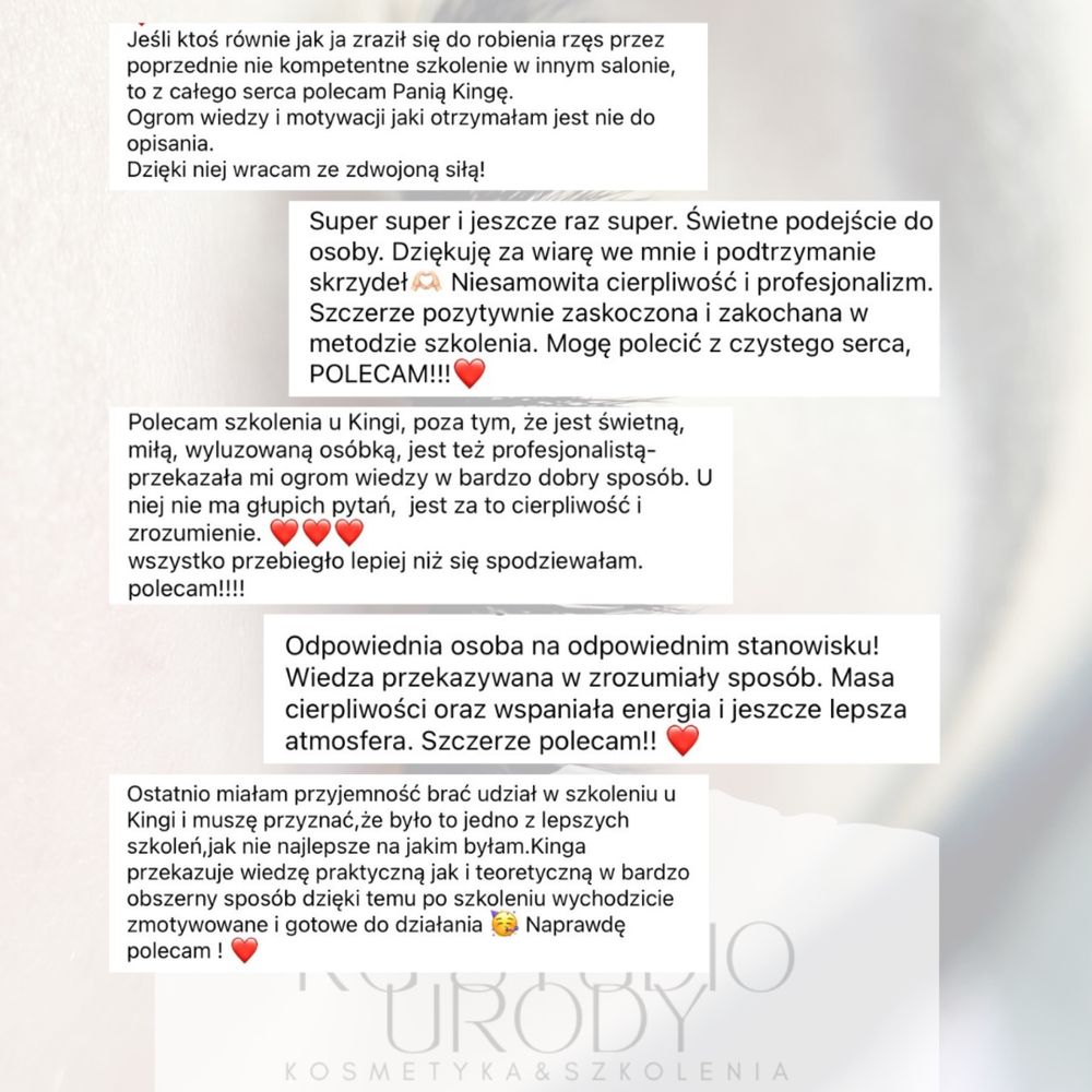 Szkolenia/ kursy/ warsztaty stylizacja brwi i rzęs/ przedłużanie rzęs