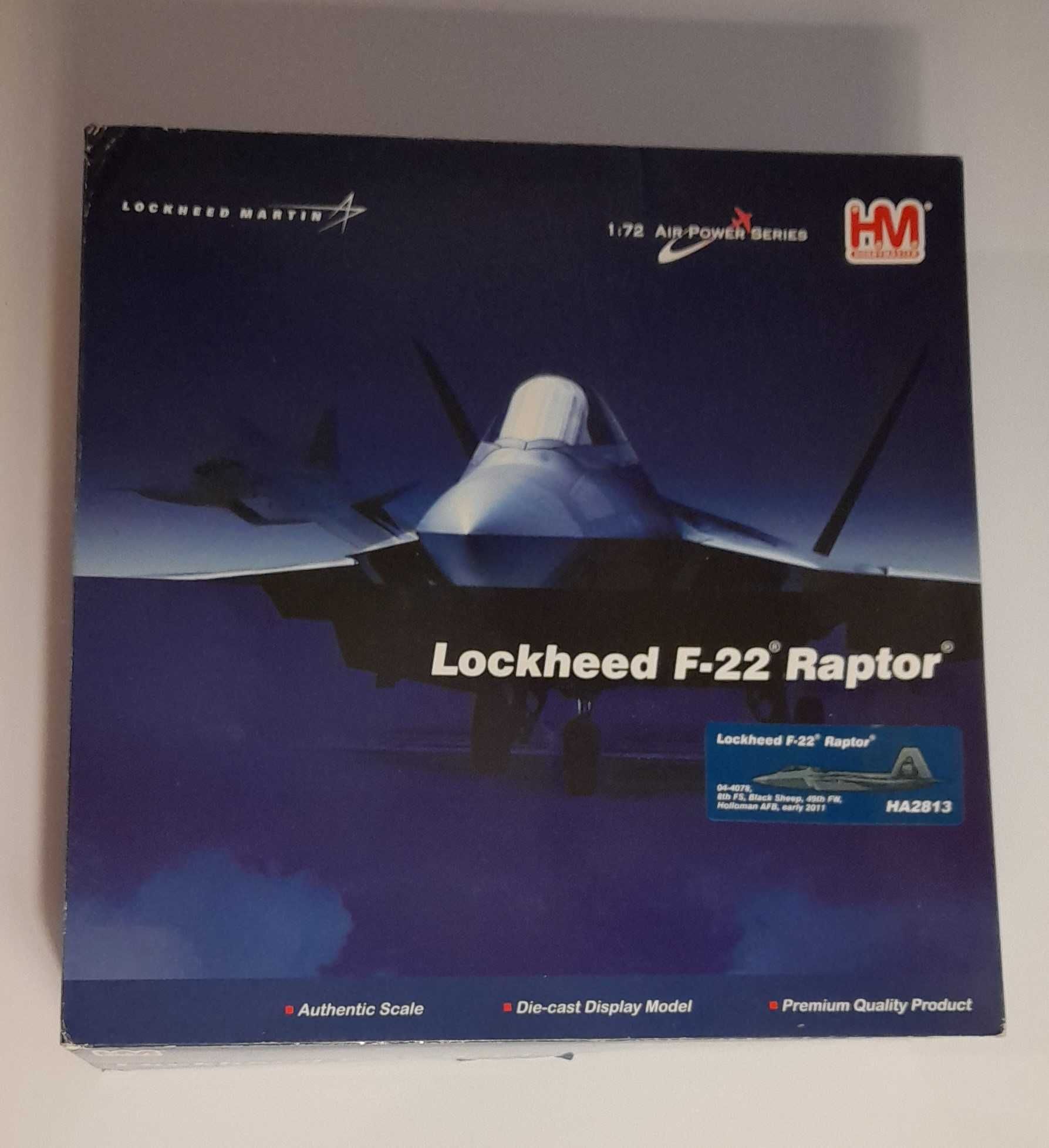 Miniatura Diecast 1:72 Hobby Master - Lockheed F-22 Raptor