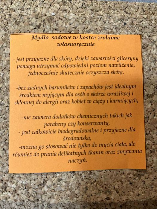 Mydło naturalne dyniowe- Handmade