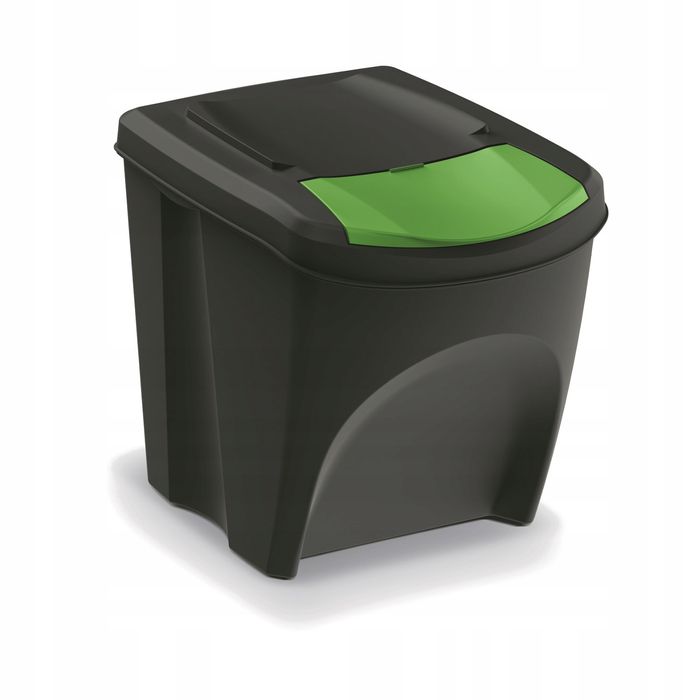 Kosz Na Śmieci 4X25L Do Segregacji Sortibox Antracytowy Ikwb25S4-S411