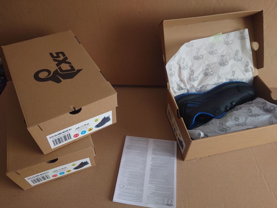 Półbuty robocze r.44 OCHRONNE S1PS przewiewne BUTY BEZ PODNOSKA BOA