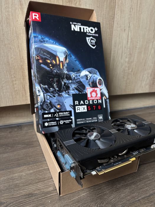 Ігрова Відеокарта Sapphire NITRO+ Radeon RX 570, 4GB