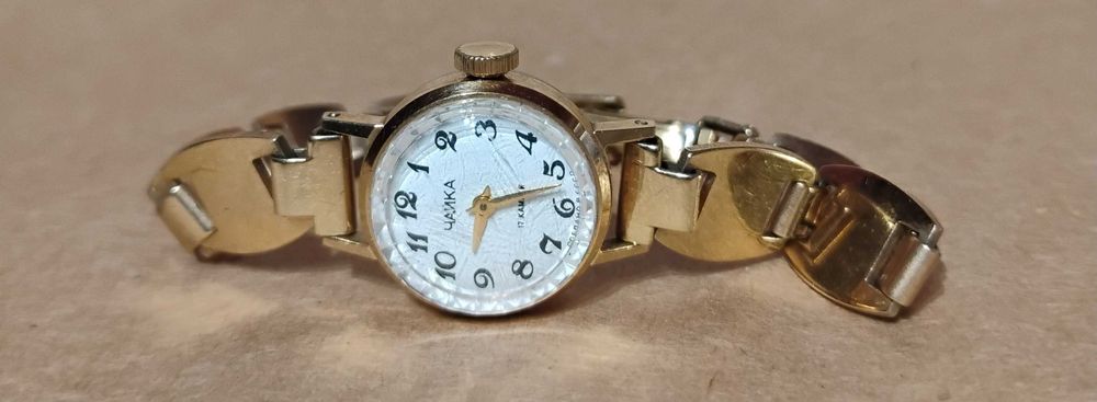 Zegarek Damski Czajka 17 JEWELS pozłacany AU