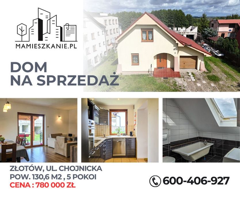 Złotów ul. Chojnicka – dom z garażem