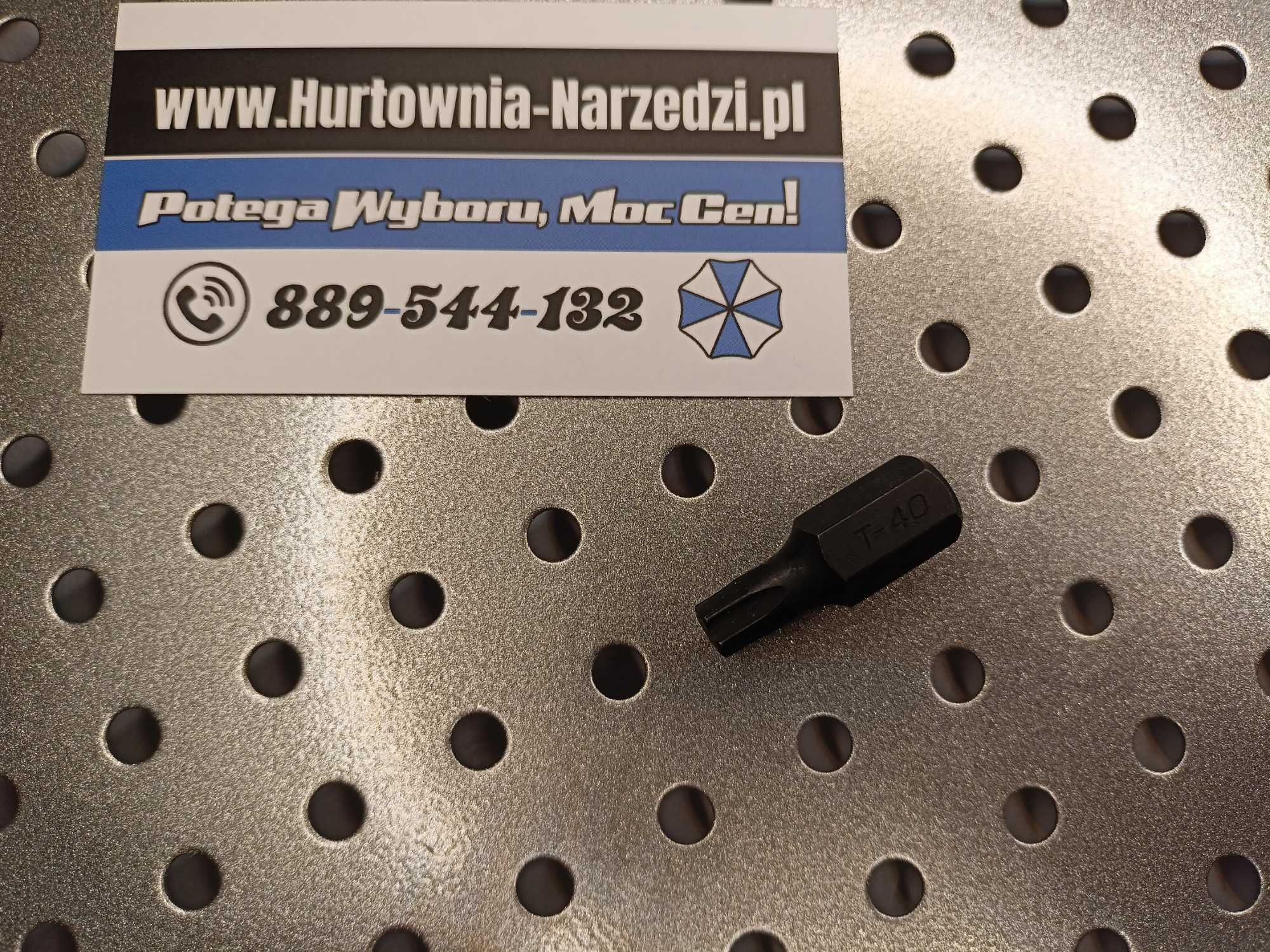 Bit TORX T40 x 10 mm długość 30 mm ze stali S2 HONITON