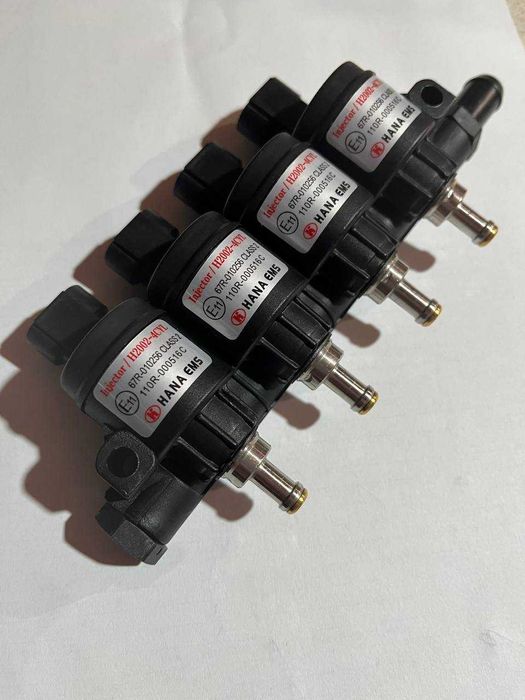 Форсунки Hana Single Red 4цил в рампі швидкісні оригінал гбо газ