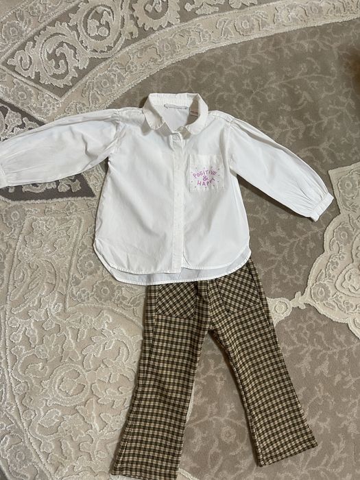 Рубашка сорочка zara штани кльош. 2-3 роки Zara 92-98р