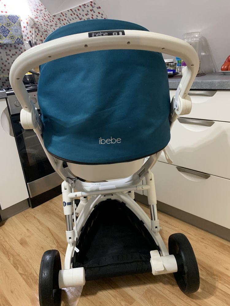 Wózek  2w1 z elektonicznym  hamulcem ibebe Stop