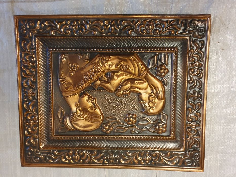 Картина чеканка медная