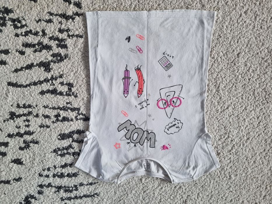 Biała koszulka T-shirt 158 CoolClub bluzka