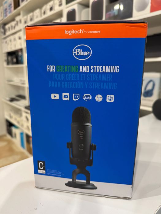 Мікрофон USB Premium logitech blue Yeti Blue студійний 988-000100